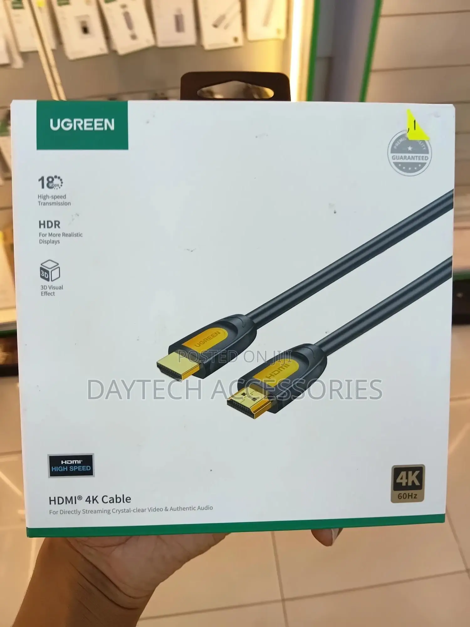 Ugreen 5m Hdmi Cable High-Speed Transmission and Video Streaming.