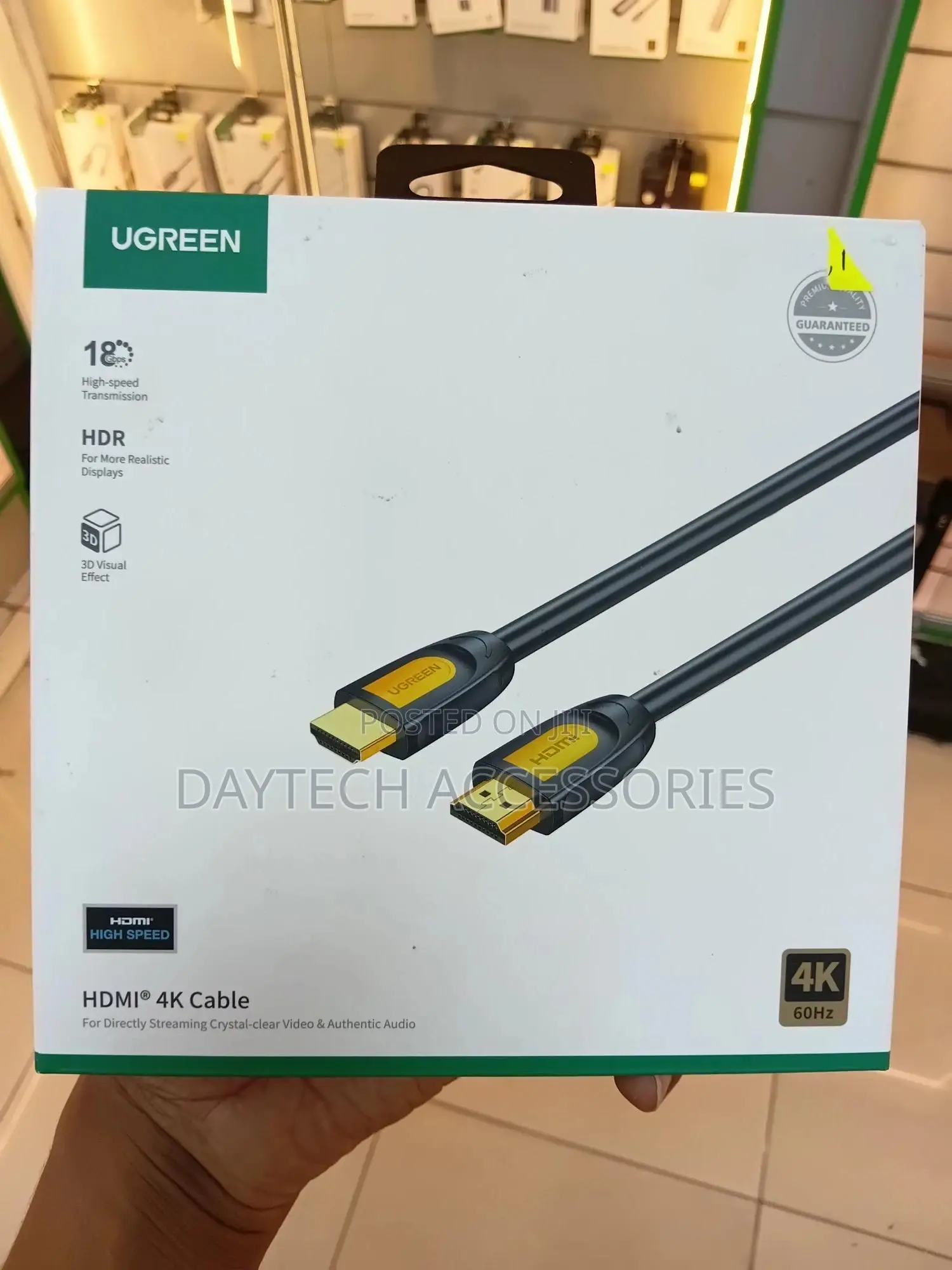 Ugreen Hdmi Cable Male to Male Black 5m – Hd101
