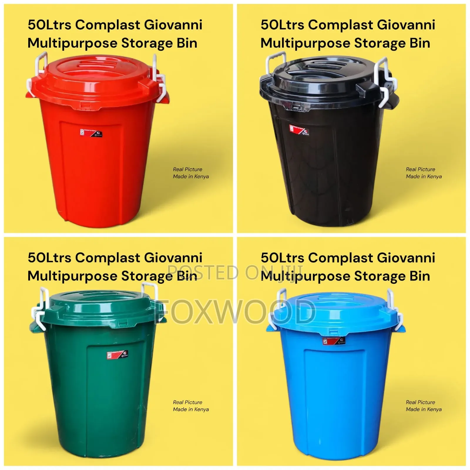 Complast Giovanni Dustbin – 50 Litres