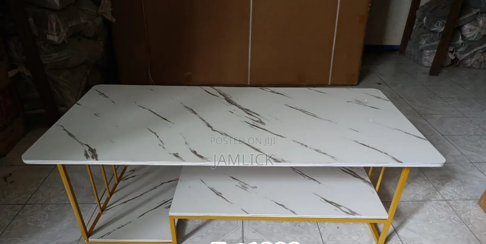 Executive White Marble Coffee Table - Nw