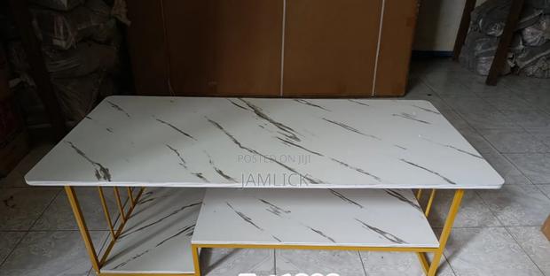 Executive White Marble Coffee Table - Nw - main view