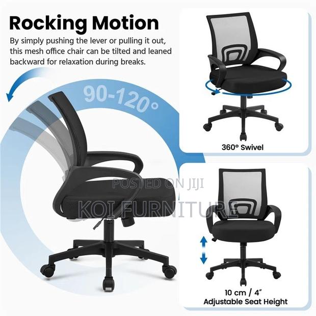 Office Chairs; Strong Motion Clerical Mesh Breathable Office Seat - thumbnail 4