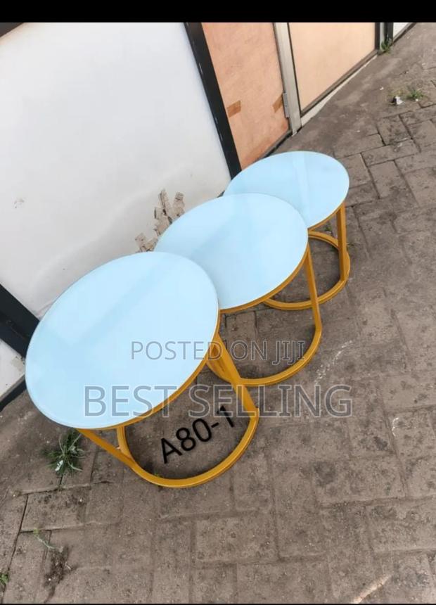 Gold Stands 3 Piece Nesting Coffee Table - main view