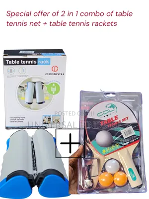 An Original and Professional Table Tennis Net + Rackets