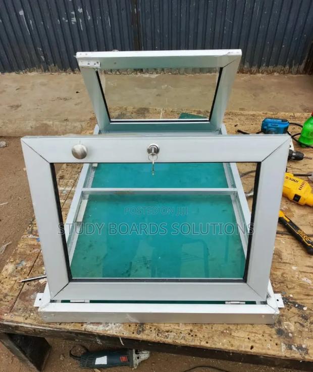 Wall Mounting Glass Notice Board 3ftx2ft - main view