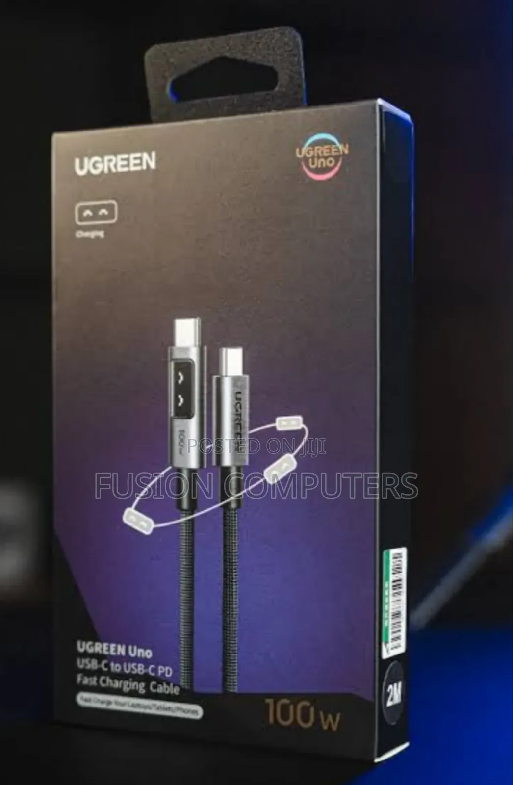 Ugreen L509 Uno Robot Usb-C to Usb-C 100w Fast Charging Cable 5a 3m