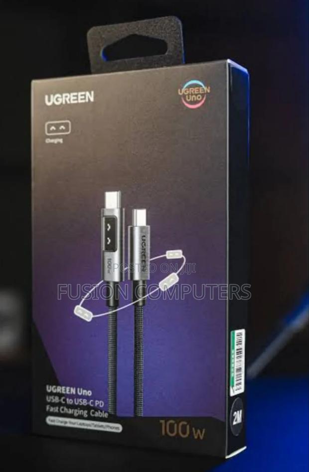 Ugreen L509 Uno Robot Usb-C to Usb-C 100w Fast Charging Cable 5a 3m