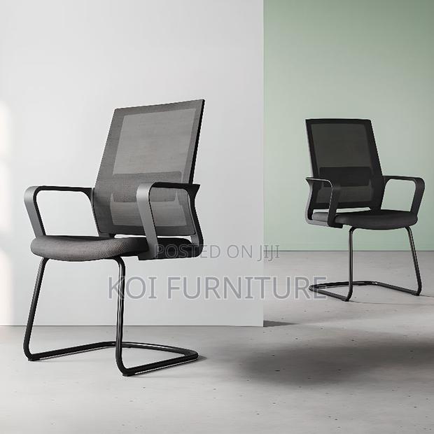 Office Chairs; Mesh Office Visitor Sled Base Seat