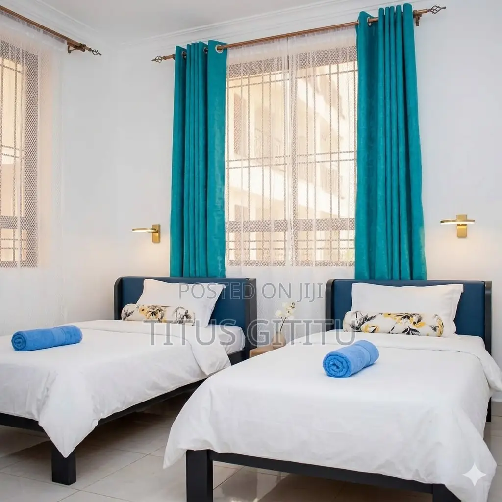 Executive 2 Bedroom Bamburi Near Haller Park Beach | Master Ensuite