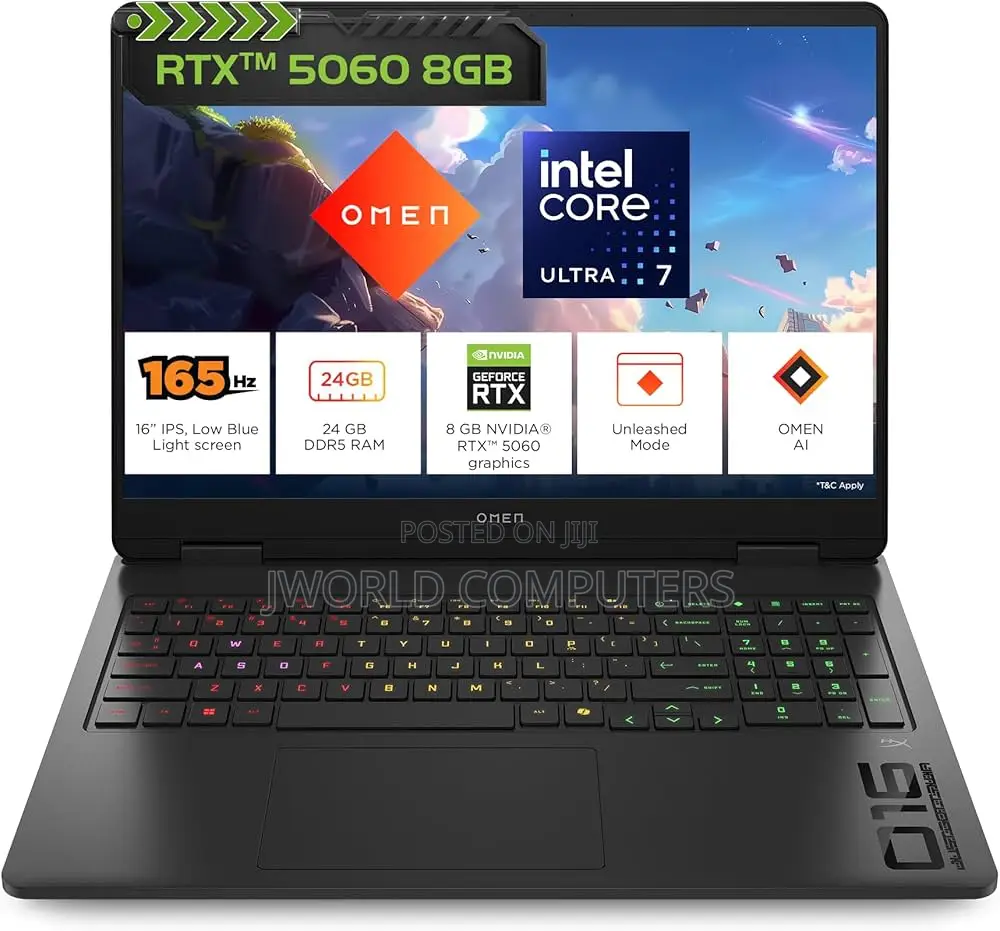 New Laptop HP Omen 16 16GB Intel Core Ultra 7 SSD 1T