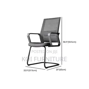 Office Chairs; Mesh Office Visitor Sled Base Seat