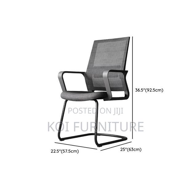 Office Chairs; Mesh Office Visitor Sled Base Seat - thumbnail 2