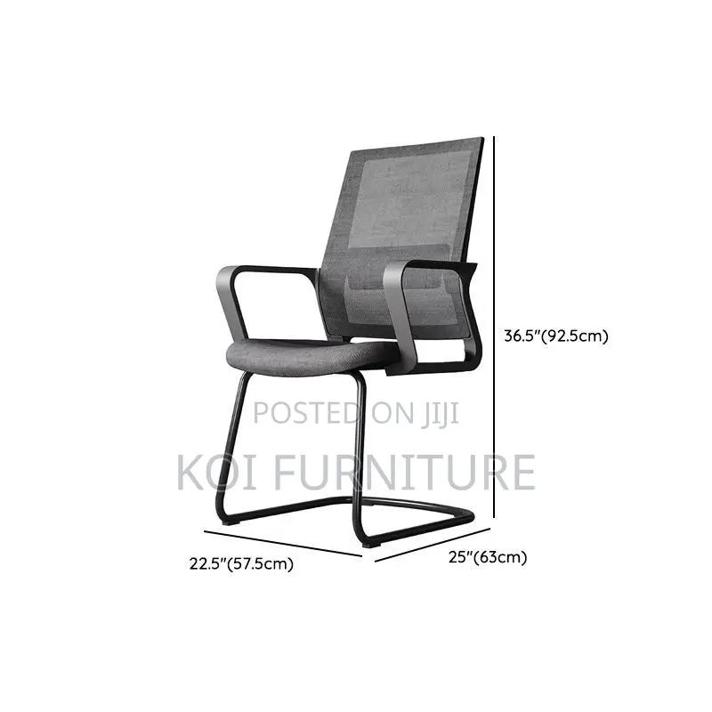 Office Chairs; Mesh Office Visitor Sled Base Seat