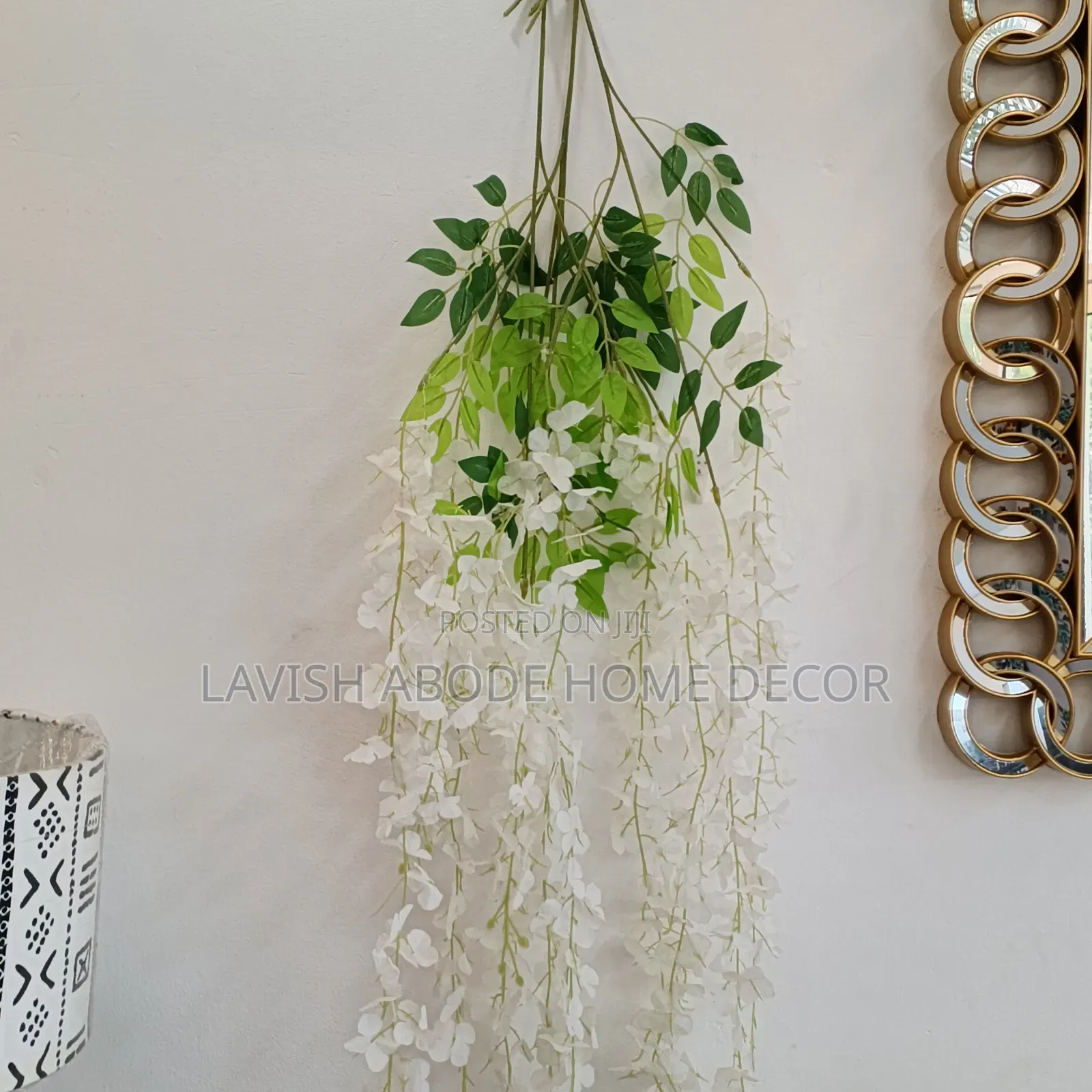 White Wisteria Artificial Flowers – Decorative Stem