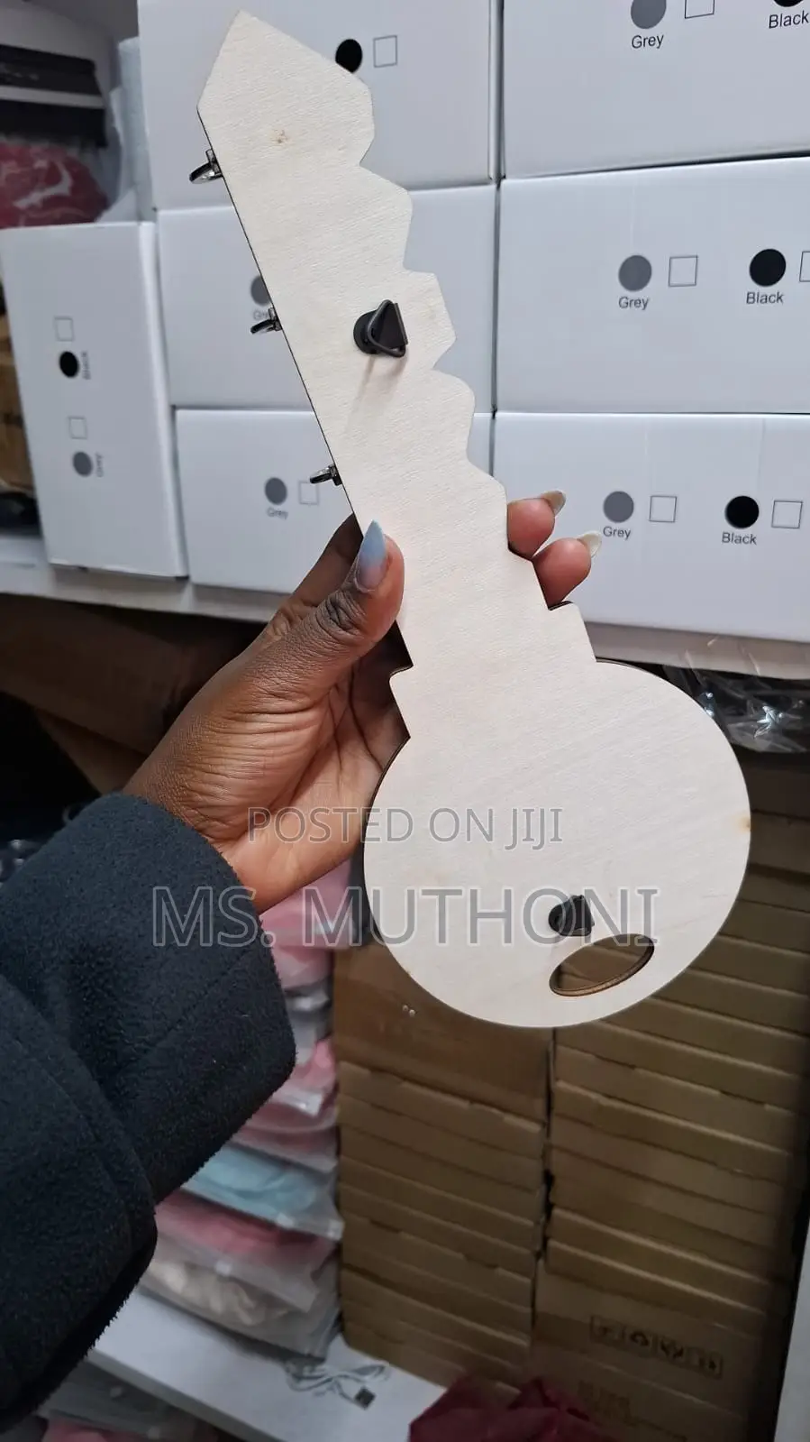 Welcome Home" Wooden Key Holder With Hooks.
