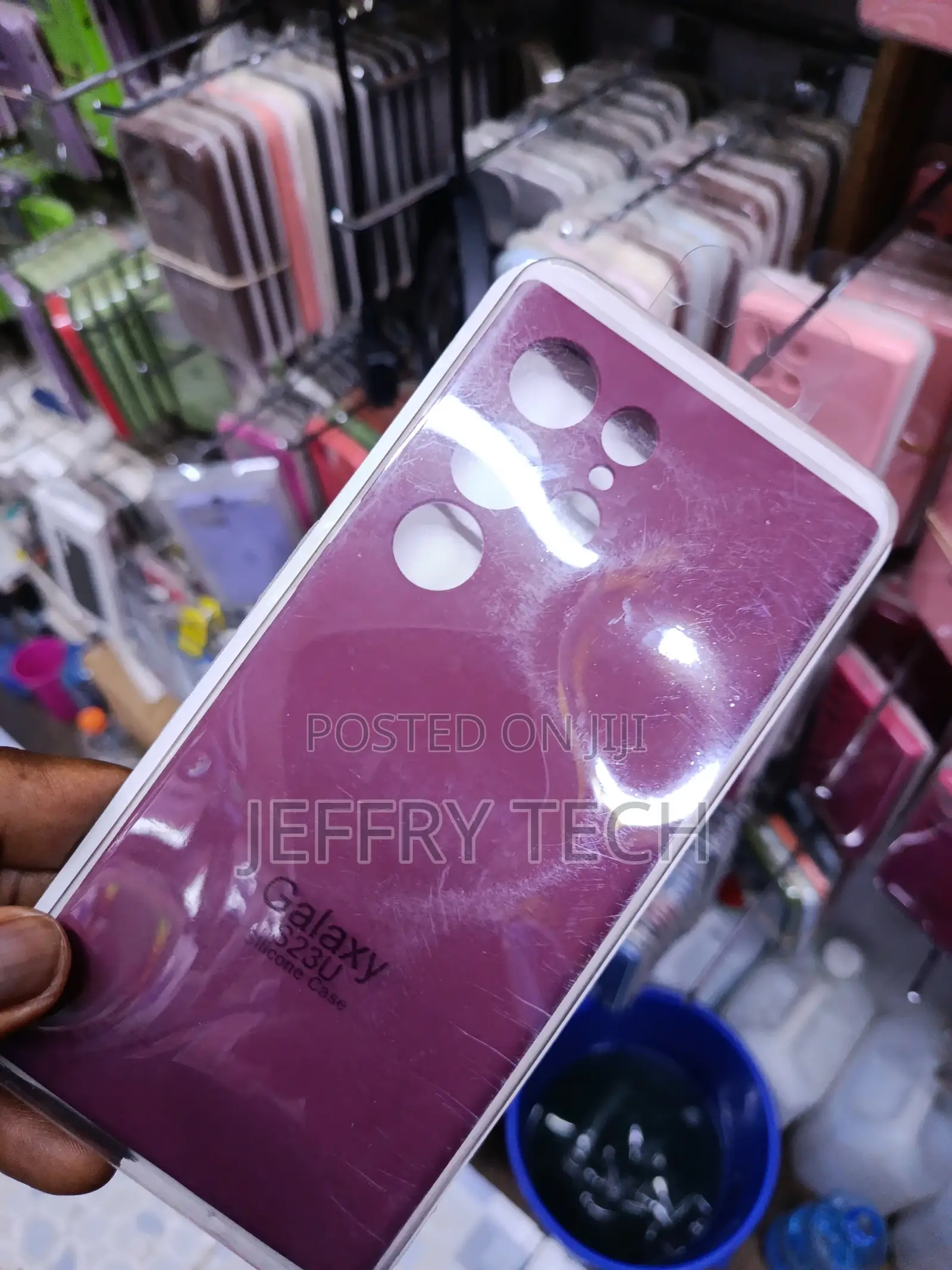 Kinie Samsung Galaxy S23 Ultra Liquid Silicone Case -Burgundy