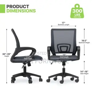 Office Chairs; Ergonomic Mid Back Swivel Clerical Office Chair