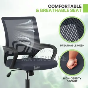 Office Chairs; Ergonomic Mid Back Swivel Clerical Office Chair