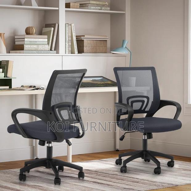 Office Chairs; Ergonomic Mid Back Swivel Clerical Office Chair - thumbnail 6