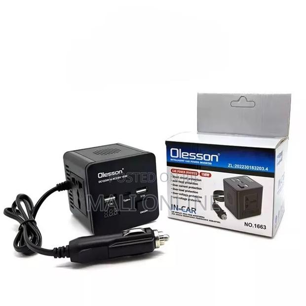 150w Car Power Inverter 12v to 220v Converter With Dual Usb Type-C