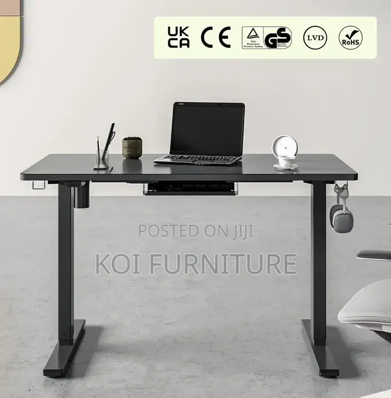 Office Desk; 1200mm Premium Stable Adjustable Height Desk
