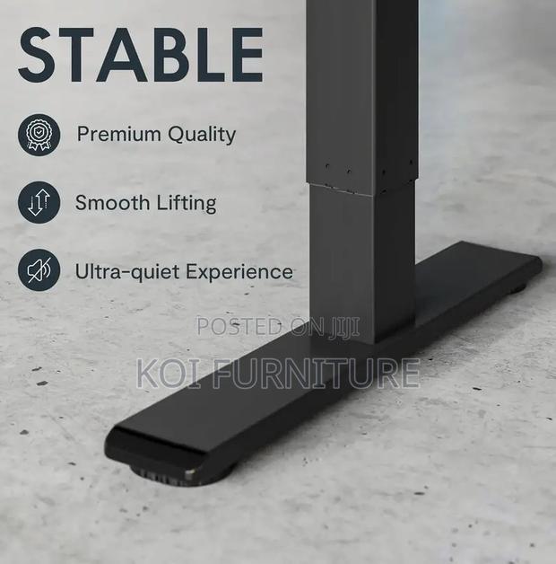 Office Desk; 1200mm Premium Stable Adjustable Height Desk - thumbnail 4