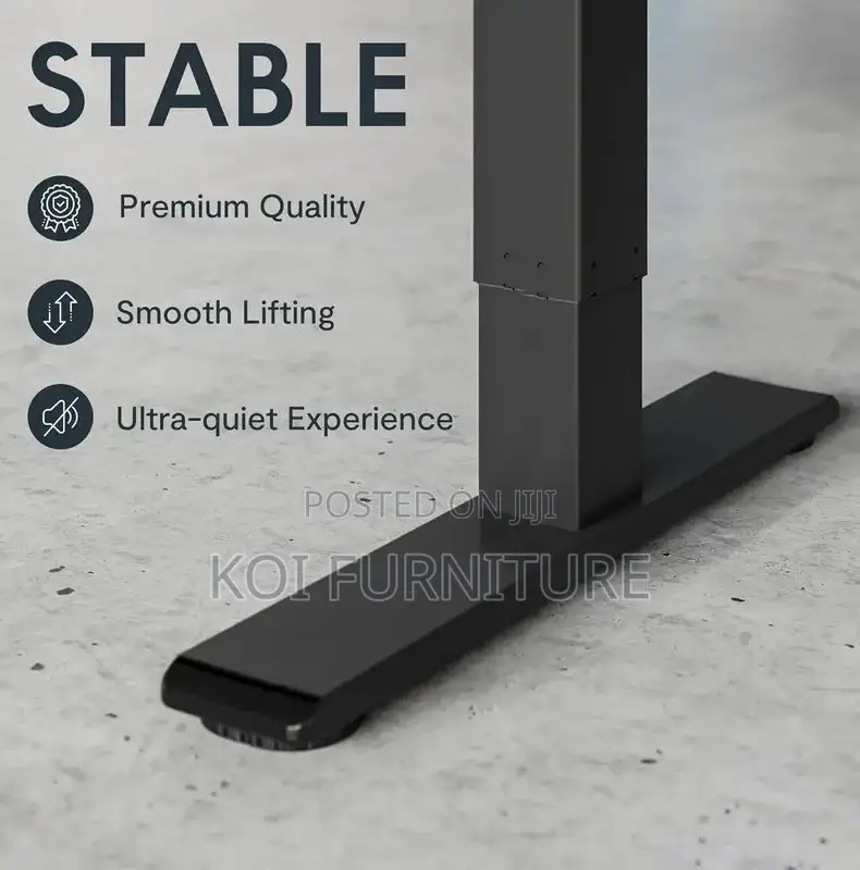 Office Desk; 1200mm Premium Stable Adjustable Height Desk