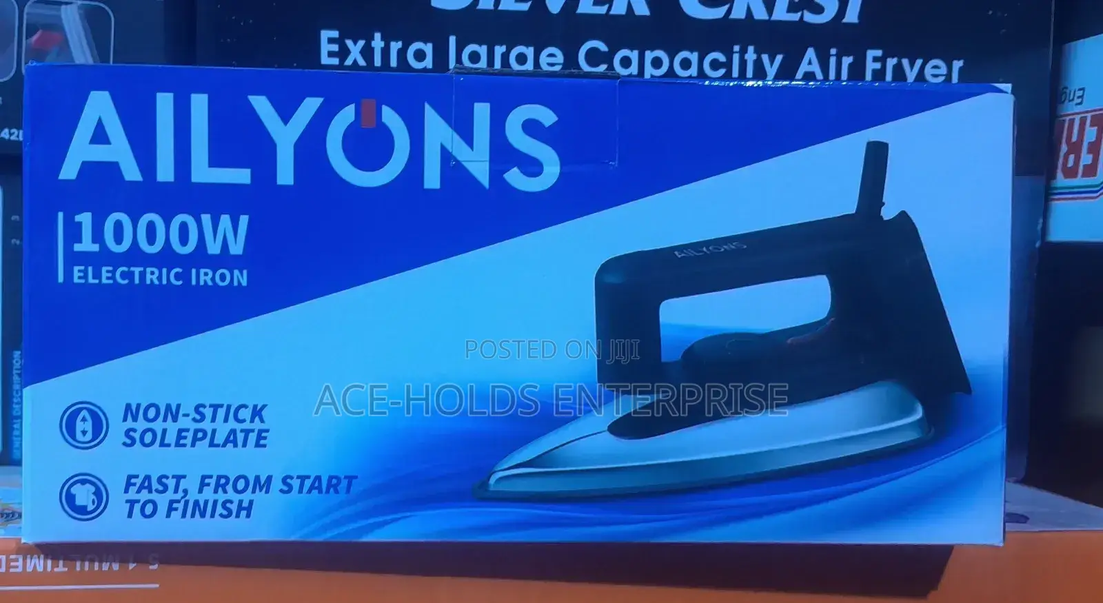 Adjustable Temperature Settings - Ailyons 1000w Dry Iron Box