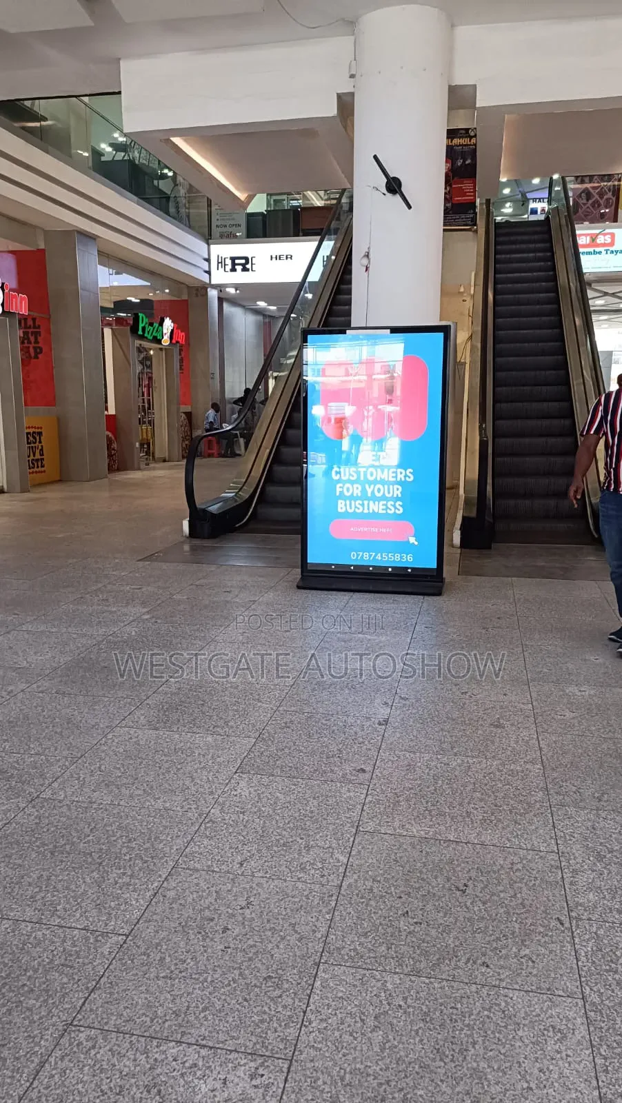 Advertising Screen 85" Frameless Digital Display
