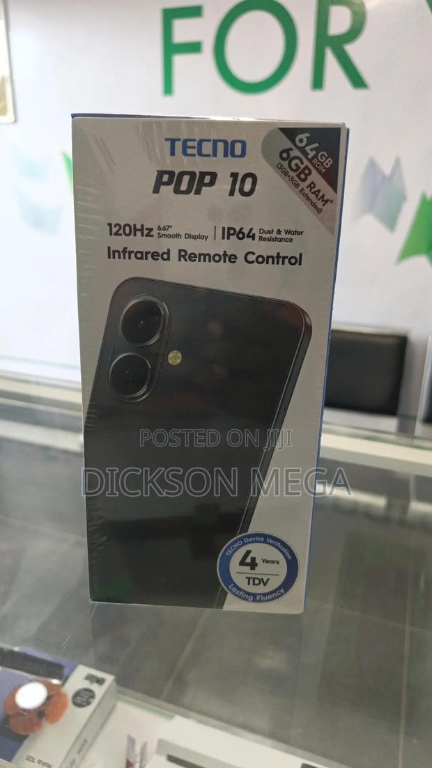 New Tecno Pop 10 64 GB Black - thumbnail 2