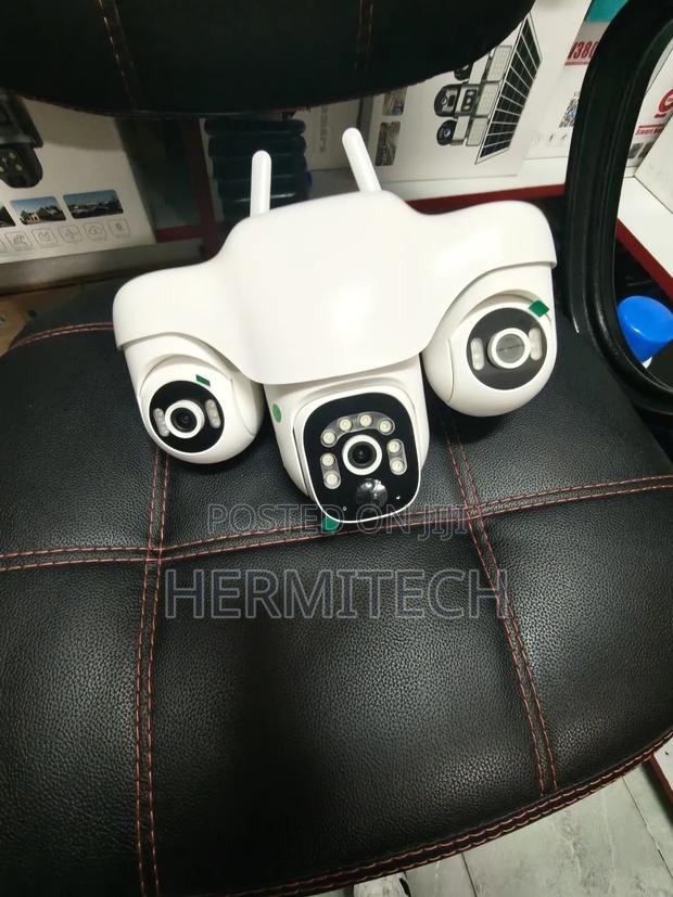 Solar Camera With 4g Sim Hd Outdoor 3lens