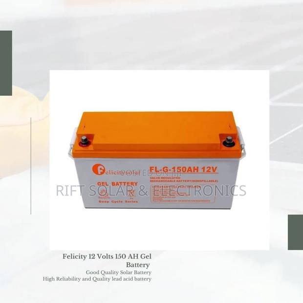 New Felicity 12v - 150ah Gel Heavy Duty Top Quality Solar Battery