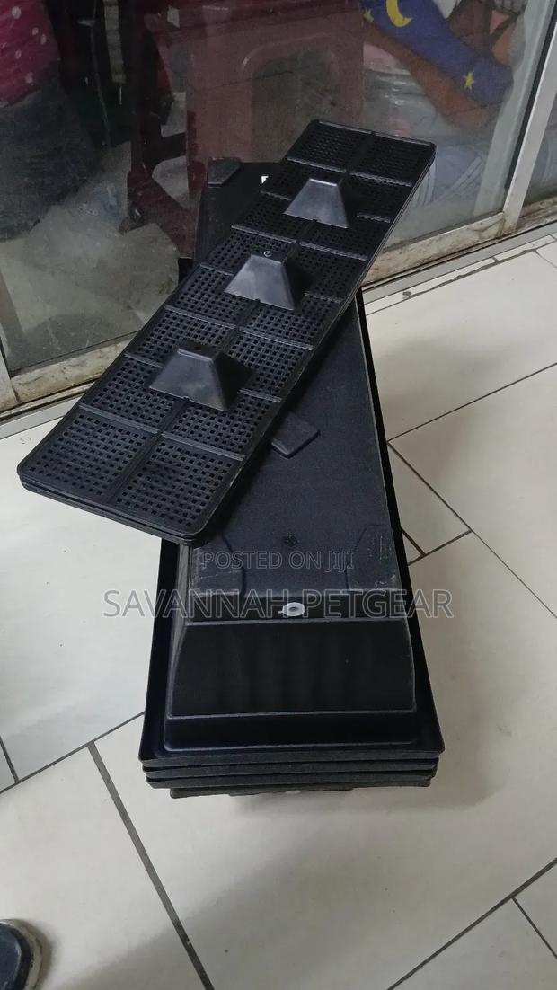 Black Plastic Flower Window Box Planters With Trays - thumbnail 3