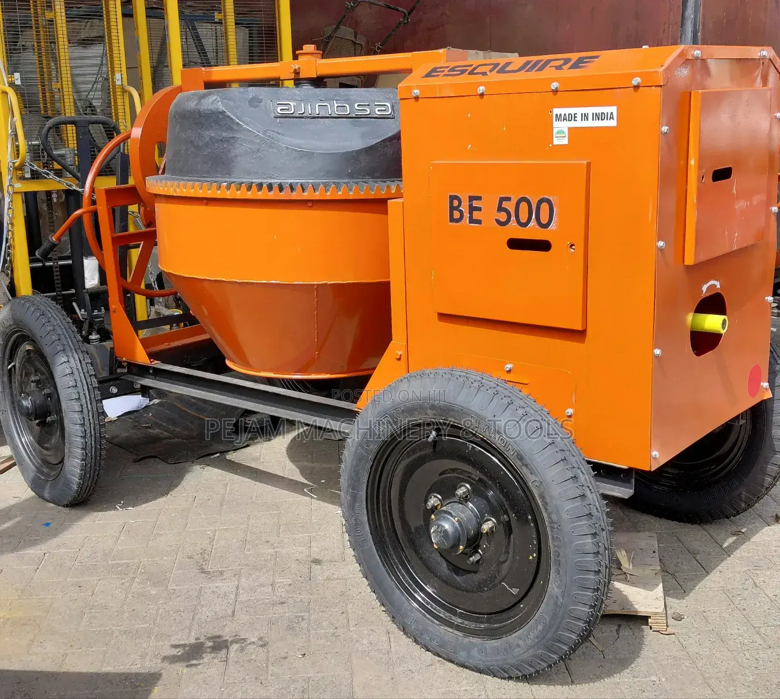 Esquire Indian Concrete Mixer 500l With 6.5hp Diesel Engine Chaindrive