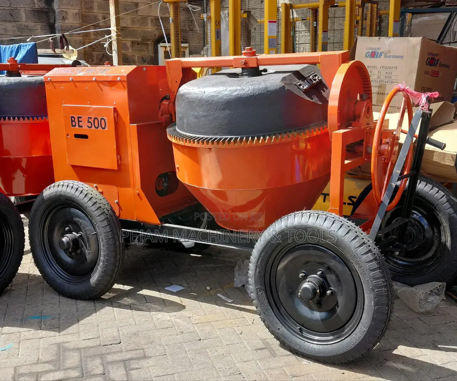 Esquire Indian Concrete Mixer 500l With 6.5hp Diesel Engine Chaindrive