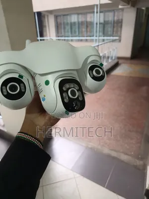 Wireless Network Camera Triple Lens 4g Solar