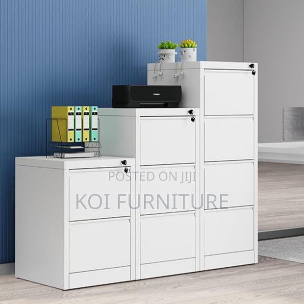 Office Cabinet; Three Drawers Steel Compact Design Cabinet - thumbnail 2