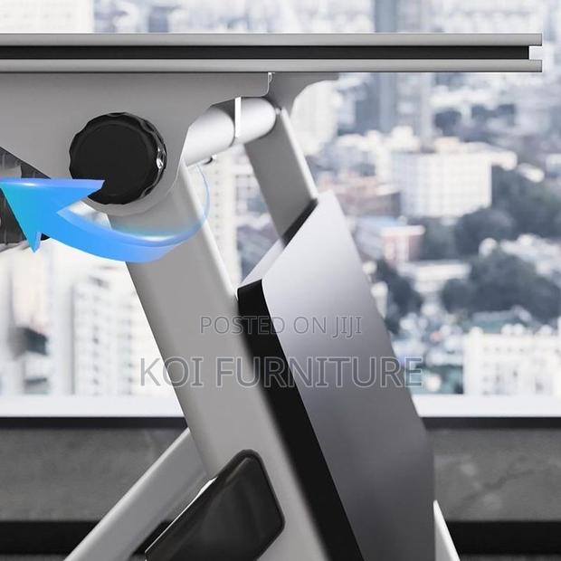 Office Table; White Mobile Home Office Training Meeting Table - thumbnail 4