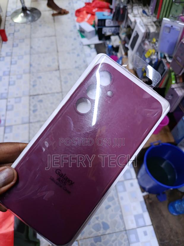 Kedba Samsung Galaxy A55 Liquid Silicone Case With Fur Lining - thumbnail 2