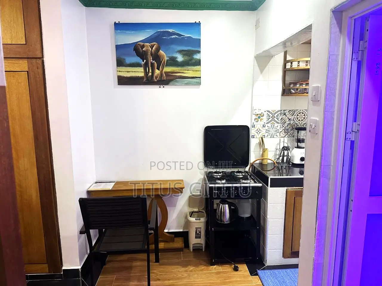 Furnished Studio Nyali | Ac | Near Beach & Cinemax |