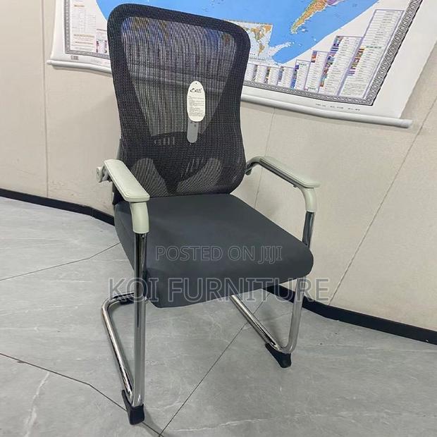 Office Chairs; Sled Based Ergonomic Visitors Mesh Office Seat