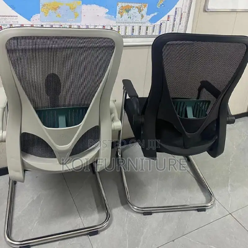 Office Chairs; Sled Based Ergonomic Visitors Mesh Office Seat