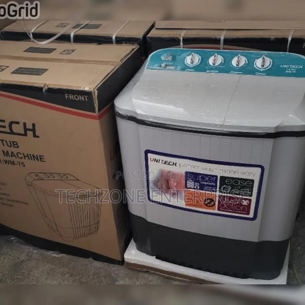 Unitech 7.5kg Top Load Twin Tub Semi Automatic Washing Machine 