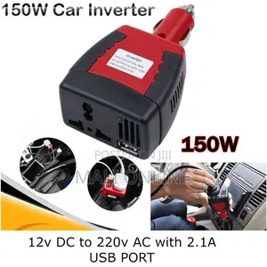 150w Car Power Inverter Dc 12v to Ac 220v Converter Usb 2.1a Charger