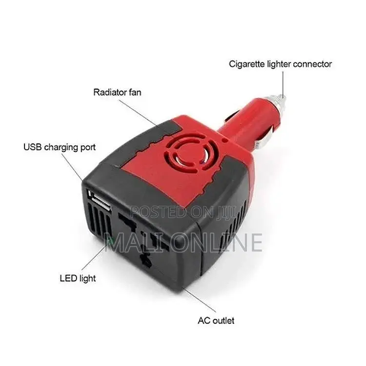 150w Car Power Inverter Dc 12v to Ac 220v Converter Usb 2.1a Charger