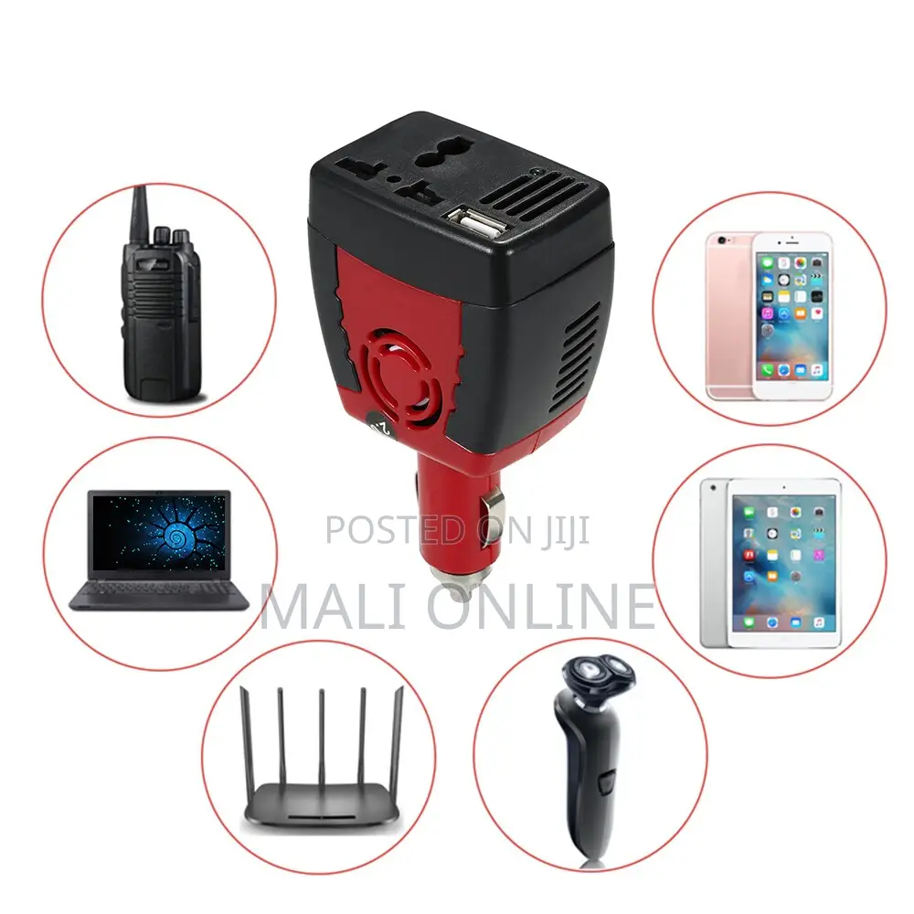 150w Car Power Inverter Dc 12v to Ac 220v Converter Usb 2.1a Charger