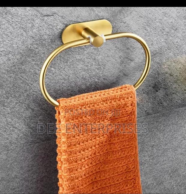 Gold/Silver Self Adhesive Towel Ring Towel Holder