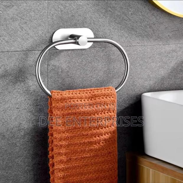 Gold/Silver Self Adhesive Towel Ring Towel Holder - thumbnail 2