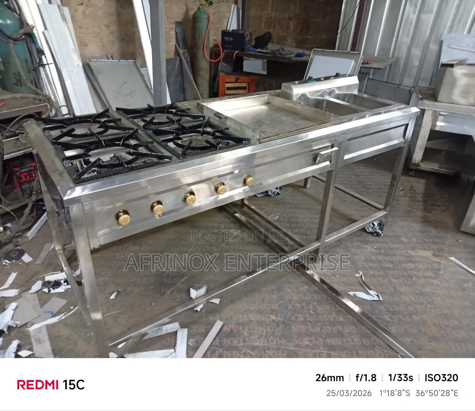 Combined Cooker Stove Four Burner