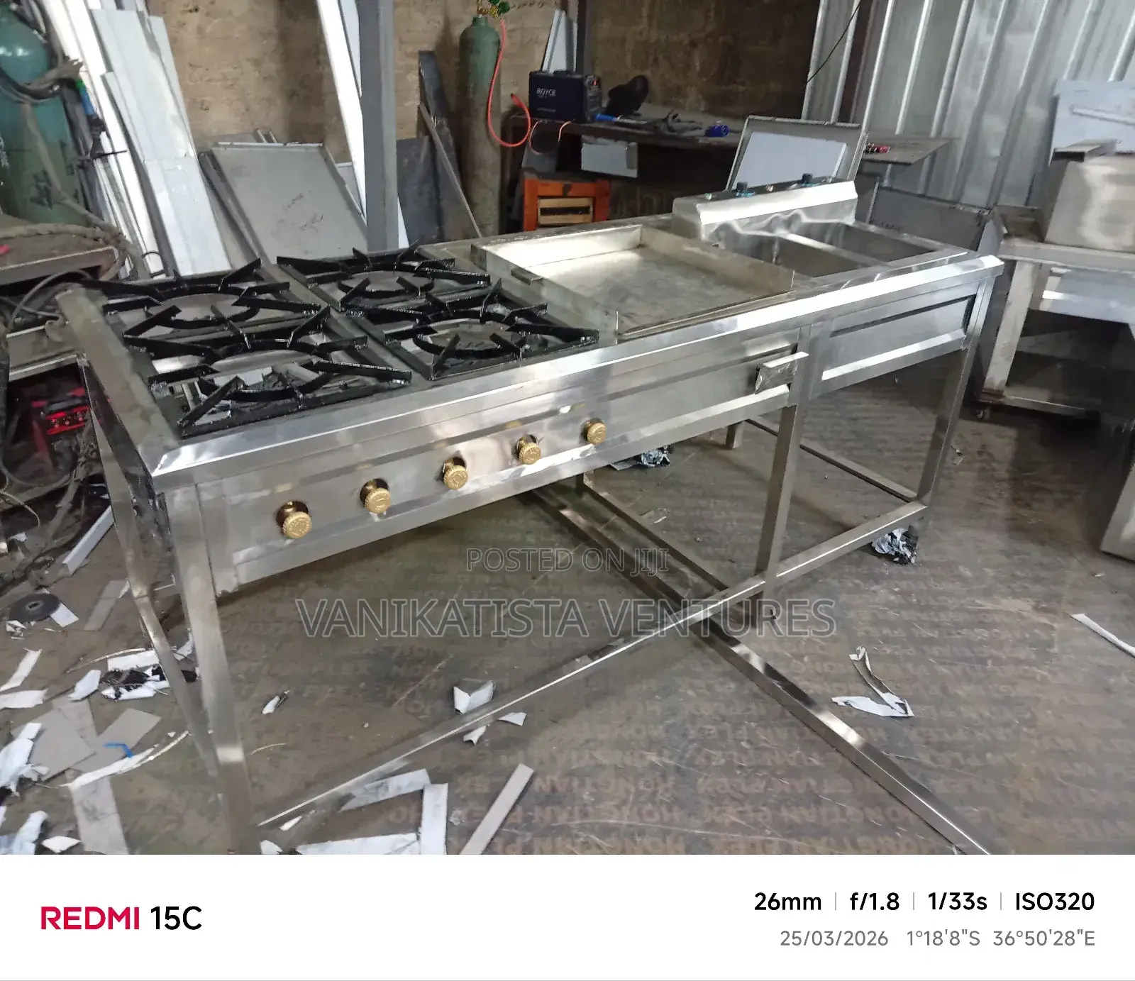 Combined Cooker Stove Four Burner